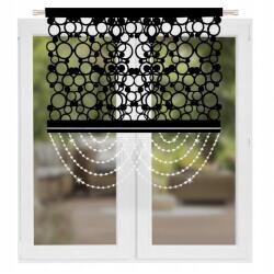  Dekorációs panel áttört Fekete Ablak függöny gyöngyök 100x100 Glamour (L617 100x100cm czarny)