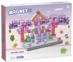  Mágneses építőkockák - lila város 193 db/cs - delfinbuvar