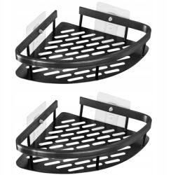 Oskar Sarok fürdőszobai polc, 2 darab fekete (model_15415_1)