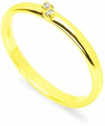 White & Black Dupla gyémánt gyűrű aranyból (AU14230s)