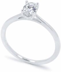 White & Black 0, 5 karátos gyémánt eljegyzési gyűrű - ovális - GIA (AU14317)