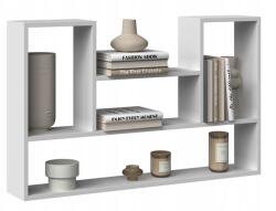Topeshop Bilbao 4P akasztós könyvespolc fehér színben stílusos és funkcionális (BILBAO 4P BIEL)