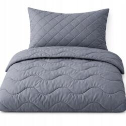 Strefa Spania Egész éves meleg paplan szett szürke 220x200 párna 70x80 Lengyel Minőség (ZEST-SZA-220X200+70X80 s_P)