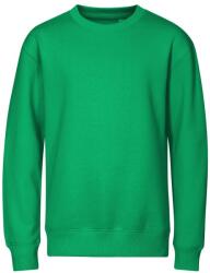 MALFINI Hanorac pentru copii unisex Crew - Mediu verde | 146 cm (10 ani) (4271611)