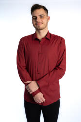 Thomas Jeans férfi ing bordó aprómintás