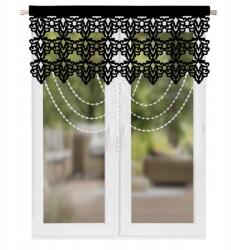  Filc képernyőpanel 90x100cm, gyöngyökkel, dekoratív, fekete (L717 90x100cm czarny)