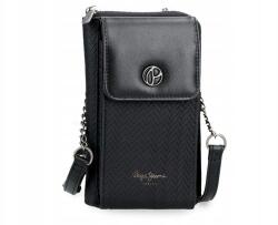 Pepe Jeans Mobiltelefon táska pénztárca Pepe Jeans Sprig fekete, 7915333