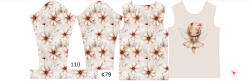 Takoy Panou pentru tricou funcțional copii cu mânecă lungă 110 zâna floare