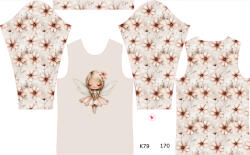 Takoy Panou pentru tricou funcțional copii cu mânecă lungă 170 zâna floare
