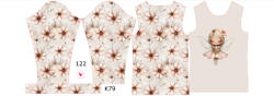 Takoy Panou pentru tricou funcțional copii cu mânecă lungă 122 zâna floare