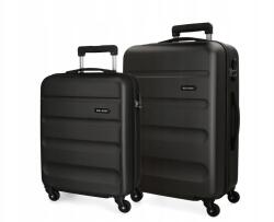 Joumma Bags Roll Road Flex Fekete, Abs utazóbőrönd szett, 55-65cm, 5849560 (5849560)