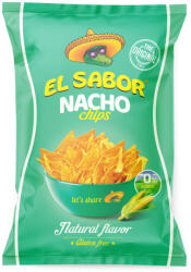  El Sabor El sabor big nacho chips gluténmentes natúr 0% hozzáadott só nélkül 100 g - vegyesbolt