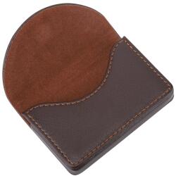  Bőr Névjegykártyatartó Tok Dokumentumok Bőr Fekete 10x6.3x1.8cm (JY38636-02)