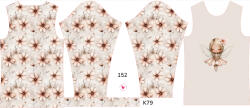 Takoy Panou pentru tricou funcțional copii cu mânecă lungă 152 zâna floare