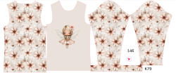 Takoy Panou pentru tricou funcțional copii cu mânecă lungă 146 zâna floare