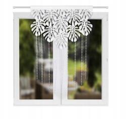  Dekoratív, áttört falpanel gyöngyökkel, 150x100cm, fehér (L729 150x100cm biały)