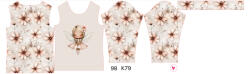 Takoy Panou pentru tricou funcțional copii cu mânecă lungă 98 zâna floare