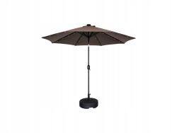  Houseland Luna kerti napernyő Led világítással 270 cm sötétbarna (Houseland-273)