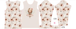 Takoy Panou pentru tricou funcțional copii cu mânecă lungă 134 zâna floare