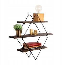 MOB Erysimum fali polc amerikai dió/fekete (1062788)