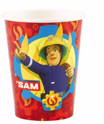  Sam a tűzoltó Red papír pohár 8 db-os 250 ml (DPA990217666) - oliviashop