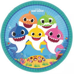  Baby Shark Music papírtányér 8 db-os 23 cm (DPA990903966) - oliviashop