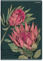 TOP-2000 Füzet A5 60 Lapos Kockás Iskolai Virág MIX Virágos Borító (4905212641118)