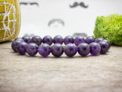 R. M. ékszer Ametiszt ásvány karkötő 10mm (5258-RM-20)