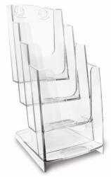  Szórólaptartó Állvány 1/3 A4 akril Arda Pocket (70A64 xxx)