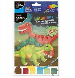 kidea Kifestőkönyv Kifestő Festékkel És Ecsettel Dinoszauruszok Gyerekeknek Zesta (4905212629901)