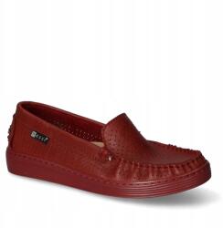 Nessi Női Mokaszin Nessi Bordó Áttört Természetes Bőr 37 (22170)