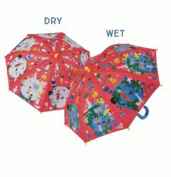 Floss & Rock Színváltós gyerek esernyő 66x60cm tépőzárral