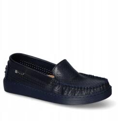 Nessi Női áttört mokaszin Nessi sötétkék bőr (22170)