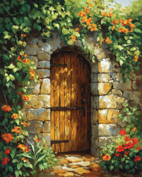 Alkotásutca Borostyán kapu - Számfestő készlet kereten 40x50