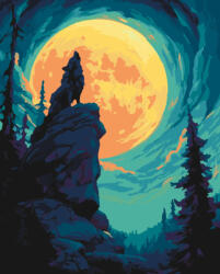 Alkotásutca Telihold - Számfestő készlet kereten 40x50