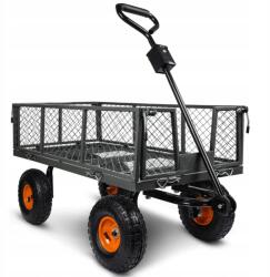  Kocsi 100L 400kg 4 kerék billenőplatós fém utánfutó (3859)