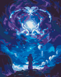 Alkotásutca Égi portál - Számfestő készlet kereten 40x50