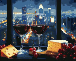 Alkotásutca Vacsora két főre - Számfestő készlet kereten 40x50