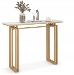 Costway Előszobai konzol Oldalsó asztal márvány utánzattal arany Glamour (JV10991GD)