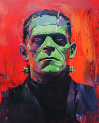 Alkotásutca Frankenstein szörnye - Számfestő készlet kereten 40x50