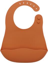 Gigi Kids Szilikon Előke, Vízálló, Állítható, Zsebbel, Narancssárga (BB-011-01)