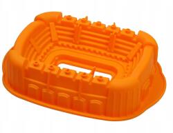  Szilikon Tortaforma Labdarúgó Stadion Labdarúgás (0909-pomarańczowy)