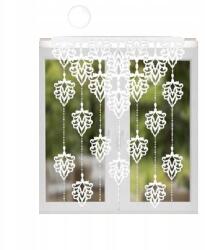  Dekorációs panel áttört fehér dekor filc ablak gyöngyök 150x110 Glamour (599)