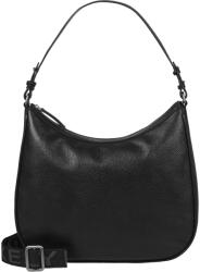 Burkely Női bőr kézitáska Burkely Ivet vállán - fekete