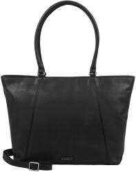 Burkely Dámská kožená kabelka na notebook Burkely Narra - černá