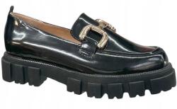 Simen Női félcipő Simen 5600A MÉRET38 Bőr Fekete Lico (5600A)