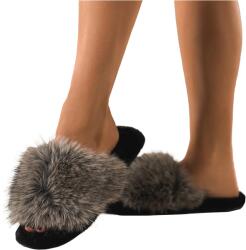 Casu Otthoni Papucs Szürke Női Szőrmés Kényelmes Széles Pánt Könnyű R 40/41 (7104080000400)