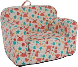 Mobikon Fotoliu extensibil textil, spuma de compresie multicolor Kidy 60x44x48 cm (0000404329)