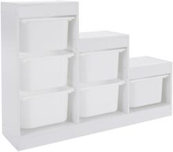 Mobikon Raft, organizator DTD plastic alb Trinis 120, 5x30x90 cm (0000403381) Raft