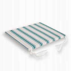  Aveiro székpárna 40x40x2, 5cm zöld csíkos (24515)